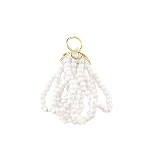 Facetten Perlen Anh&auml;nger Gold-white