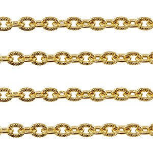 Zubeh&ouml;r aus Stainless Steel - Rostfreiem Stahl Gliederkette Ankerkette Gold
