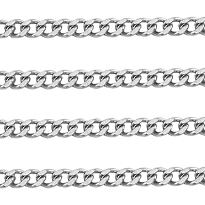 Zubeh&ouml;r aus Stainless Steel - Rostfreiem Stahl Gliederkette Silver