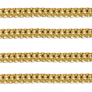 Zubeh&ouml;r aus Stainless Steel - Rostfreiem Stahl Gliederkette Gold