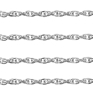Zubeh&ouml;r aus Stainless Steel - Rostfreiem Stahl Gliederkette Twist Silver