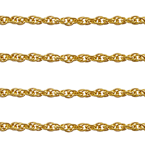 Zubeh&ouml;r aus Stainless Steel - Rostfreiem Stahl Gliederkette Twist Gold