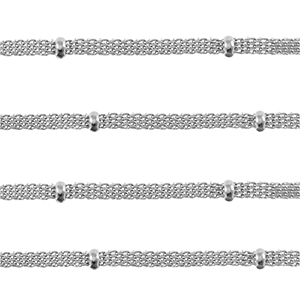 Zubeh&ouml;r aus Stainless Steel - Rostfreiem Stahl Gliederkette Silver