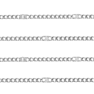 Zubeh&ouml;r aus Stainless Steel - Rostfreiem Stahl Gliederkette Silver