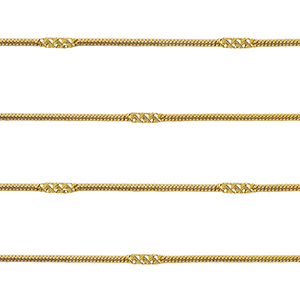 Zubeh&ouml;r aus Stainless Steel - Rostfreiem Stahl Gliederkette Gold