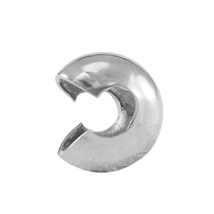 Zubeh&ouml;r aus Stainless Steel - Rostfreiem Stahl Quetsch-Kaschierperlen 5mm Silver