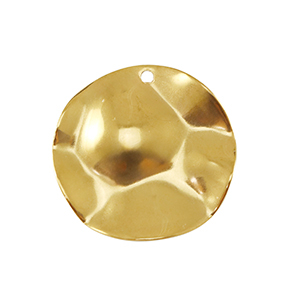Anh&auml;nger aus Stainless Steel - Rostfreiem Stahl 22mm Gold