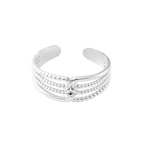 Stainless Steel - Rostfrei Stahl Ringe mit &Ouml;se Silber