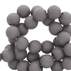 6 mm Perlen aus Acryl Old grey