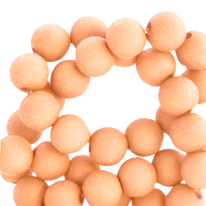 4 mm Perlen aus Acryl Summer peach orange