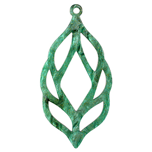 Anh&auml;nger aus Resin Multicolor green