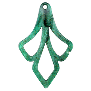 Anh&auml;nger aus Resin Multicolor green