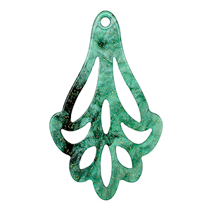 Anh&auml;nger aus Resin Multicolor green
