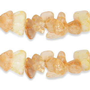 Perle Chips Steine Citrinquarz Sweet orange
