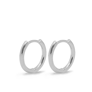 Zubeh&ouml;r Metall DQ Ohrringe Creolen 16mm Silber (Nickelfrei)
