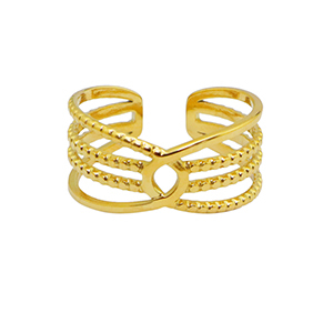 Stainless Steel - Rostfrei Stahl Ringe Gold