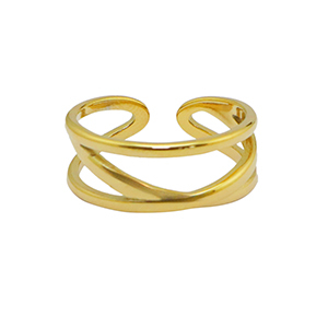 Stainless Steel - Rostfrei Stahl Ringe Gold