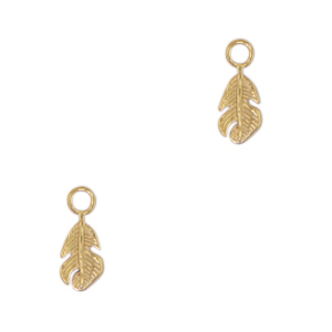Anh&auml;nger aus Stainless Steel - Rostfreiem Stahl Leaf Gold