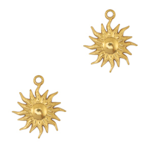Anh&auml;nger aus Stainless Steel - Rostfreiem Stahl Sun Gold
