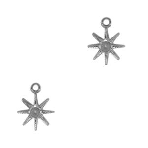 Anh&auml;nger aus Stainless Steel - Rostfreiem Stahl Star Antik silber