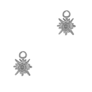 Anh&auml;nger aus Stainless Steel - Rostfreiem Stahl Star Antik silber