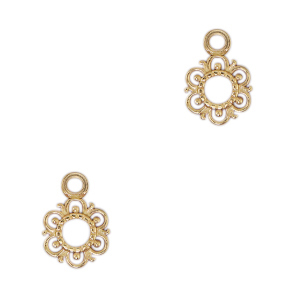 Anh&auml;nger aus Stainless Steel - Rostfreiem Stahl Flower Gold