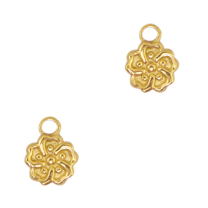 Anh&auml;nger aus Stainless Steel - Rostfreiem Stahl Flower Gold