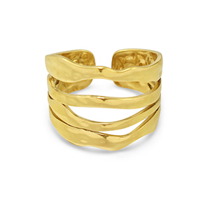 Stainless Steel - Rostfrei Stahl Ringe Gold