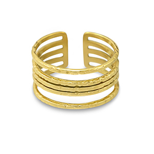 Stainless Steel - Rostfrei Stahl Ringe Gold