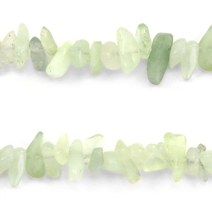 Perle Chips Steine Crysolite green