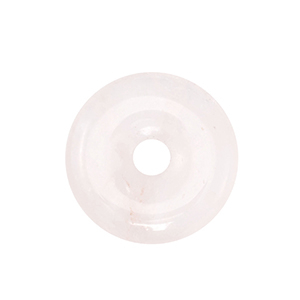 Anh&auml;nger Naturstein Rosenquarz Donut 25mm Light pink