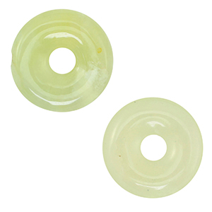 Anh&auml;nger Naturstein Seraphinit Donut 20mm Greenish yellow