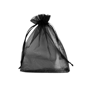 Organza Schmuck Beutel 10x12cm Black