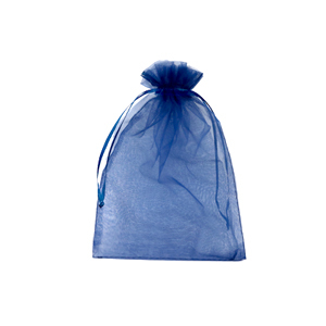 Organza Schmuck Beutel 7x9cm Navy blue
