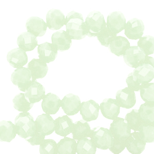 Facetten Top Glas Perlen 4x3mm Rondellen Mint green