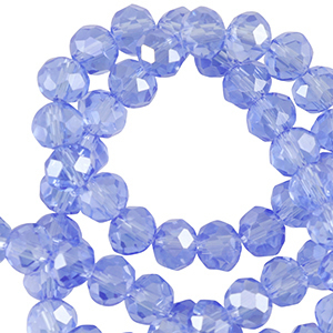 Facetten Top Glas Perlen 3x2mm Rondellen Dodger blue