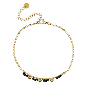 Stainless Steel - Rostfrei Stahl Armb&auml;nder Gold-black