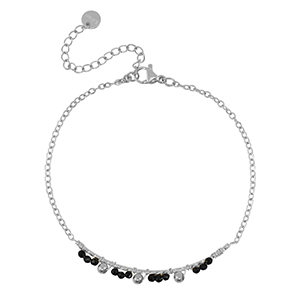 Stainless Steel - Rostfrei Stahl Armb&auml;nder Silver-black