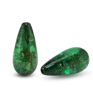 Polaris Perle tropfenform Tiffany Agate green