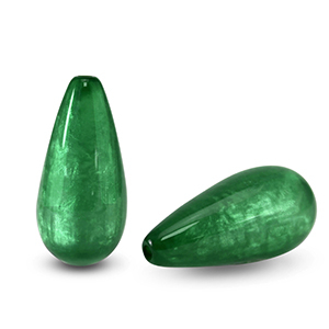 Polaris Perle tropfenform Polmo Agate green