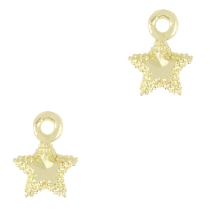TQ Metall Brass Anh&auml;nger Star Gold