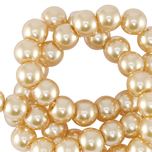 Glaswachs Perlen 6mm Cream