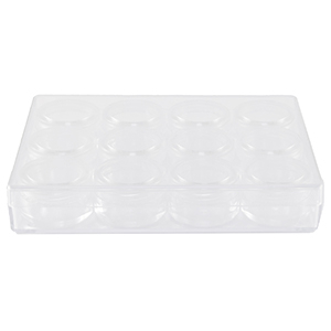 Schmuck Display Aufbewahrungsboxen mit 12 schmuck Beh&auml;lter Transparent