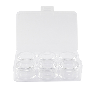 Schmuck Display Aufbewahrungsboxen mit 6 schmuck Beh&auml;lter Transparent