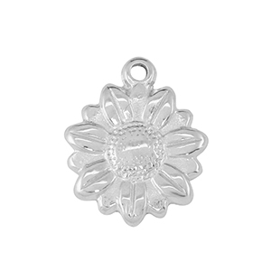 Anh&auml;nger aus Stainless Steel - Rostfreiem Stahl sunflower Silver