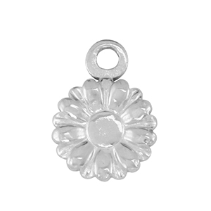 Anh&auml;nger aus Stainless Steel - Rostfreiem Stahl flower Silver