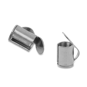 Zubeh&ouml;r aus Stainless Steel - Rostfreiem Stahl Schieber Endkappen Silver