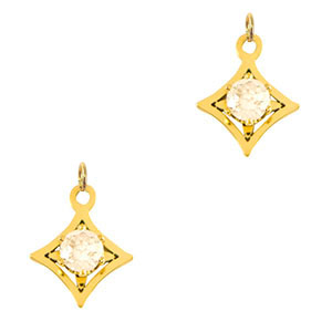 Anh&auml;nger aus Stainless Steel - Rostfreiem Stahl Star Gold