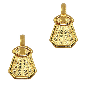 Anh&auml;nger Metall DQ Eye Gold (Nickelfrei)