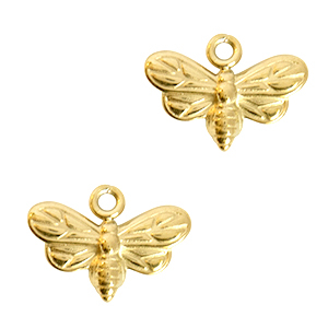 Anh&auml;nger aus Stainless Steel - Rostfreiem Stahl Butterfly Gold